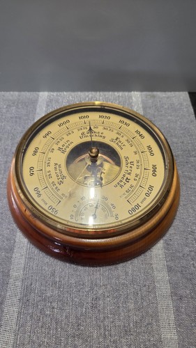 Vintage barometer aneroid - vintage,
